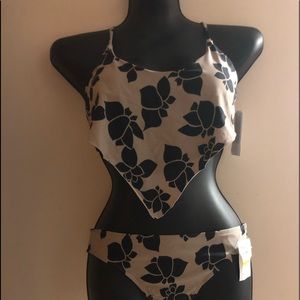 2pc Basta Surf Taupe & Black bikini